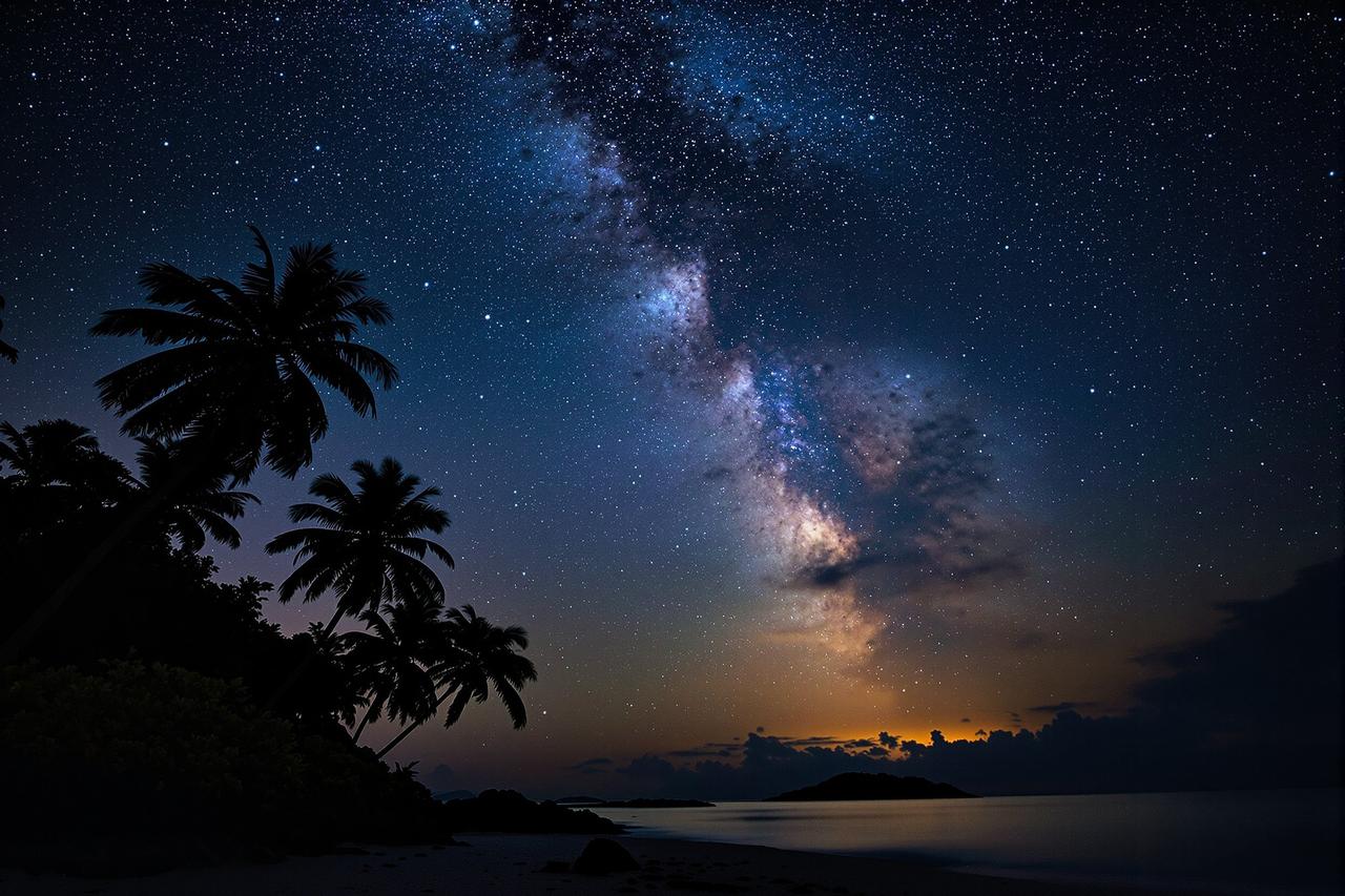 延时摄影:马尔代夫星空