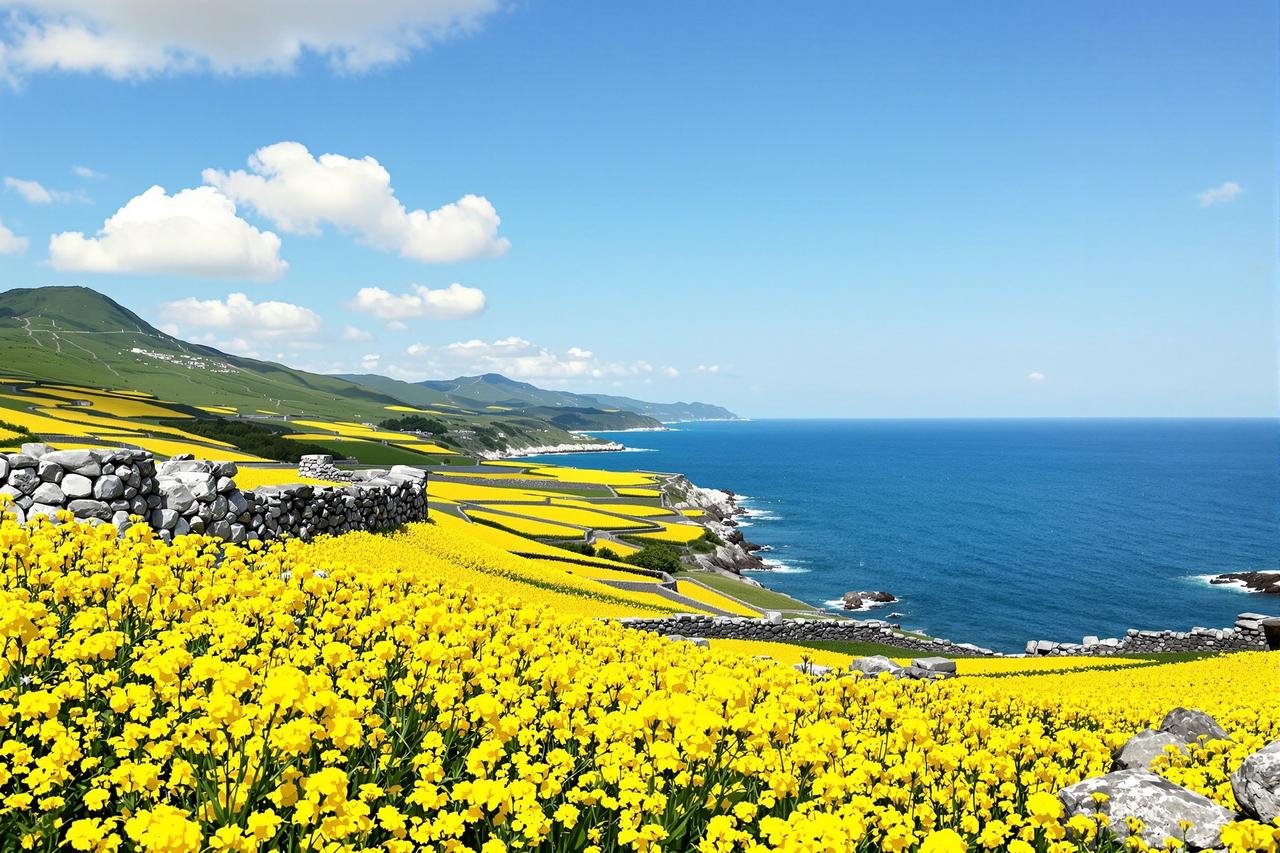 60秒:济州岛油菜花海
